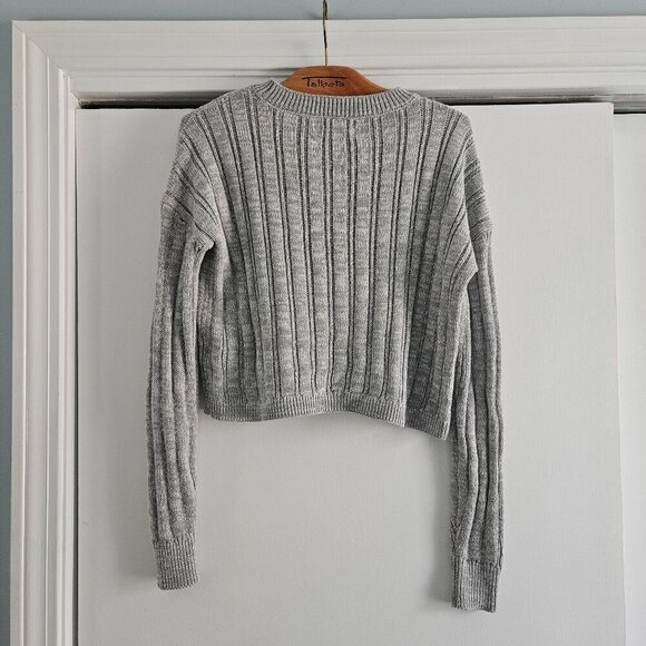 Aeropostale Grey Crew Ribbed XSmall Sweater - Picture 2 of 7